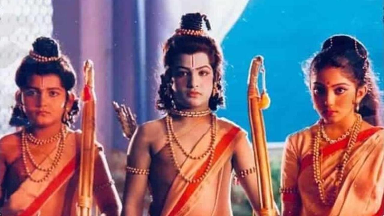 Jr NTR`s substantial role of Lord Rama in a full-length feature titled Bala Ramayanam